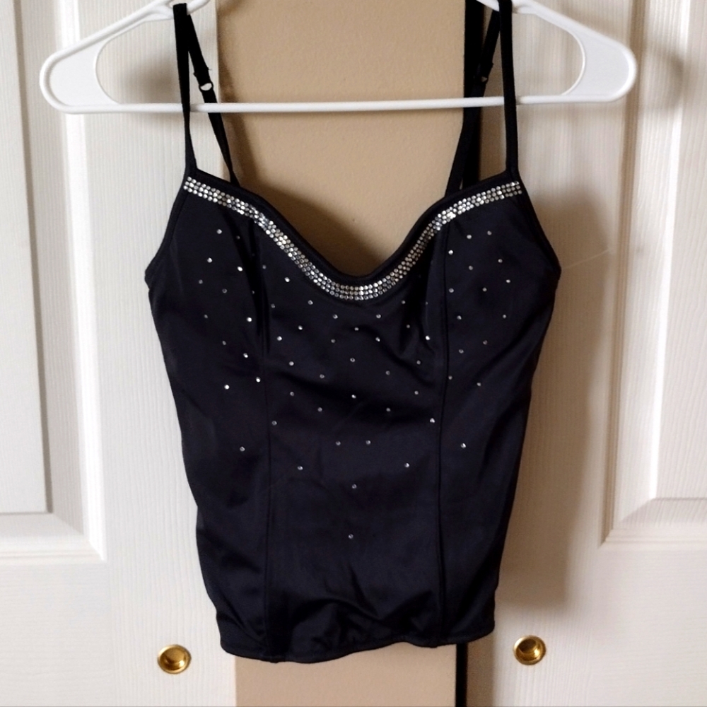 Victoria's Secret Bustier Corset Sexy Little Things Glam Rhinestone Y2K 34B Top